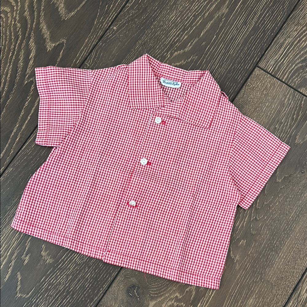 Vintage Toddle Tyke Gingham Shirt